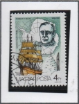 Stamps Hungary -  Roald amundsen (1872-1928