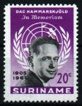 Stamps Suriname -  Premios Nobel de la Paz