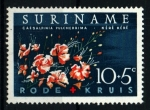 Stamps Suriname -  serie- Fundación Cruz Roja- Flores