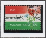 Stamps Hungary -  desmantela miento d' sistema d' vigilancia electrónica (Cortina d' Hierro)