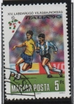 Sellos de Europa - Hungr�a -  Copa d' mundo Italia'90, Patada