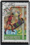 Sellos de Europa - Hungr�a -  Copa d' mundo Italia'90, Intento d' Gol