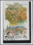 Stamps Hungary -  Uvas y Zonas Productoras d' Vino; Leanyka, Eger