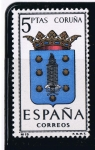 Stamps Spain -  Escudos de Provincias  Coruña