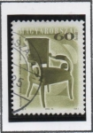 Stamps Hungary -  Muebles Antiguos: Sillon d' ferenc,1840