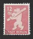 Stamps Germany -  11N5 - El Oso de Berlín DDR
