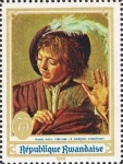 Stamps Rwanda -  The singing boy by Frans Hals