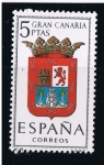 Stamps Spain -  Escudos de Provincias  Gran Canaria