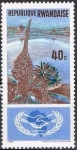 Stamps Rwanda -  Cooperación Internacional, Lago