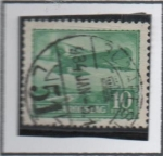 Stamps Hungary -  Monoplano y Danubio