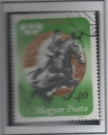 Stamps Hungary -  Medallas Olimpicas: Ecuestre