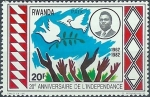 Stamps : Africa : Rwanda :  20 Aniversario. de la Independencia, 20 Aniversario de la Independencia