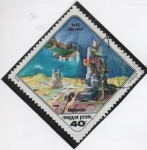 Stamps : Europe : Hungary :  Estación Lunar