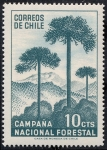 Stamps : America : Chile :  Campaña Forestal