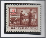 Stamps Hungary -  Entrega d' Correo rural