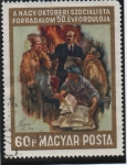 Stamps Hungary -  Lenin parlamentando