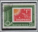 Stamps Hungary -  antena y sello d' Albania