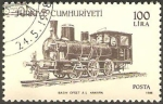 Stamps Turkey -  locomotora
