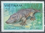 Stamps Vietnam -  Animales prehistóricos:  Seymouria
