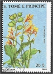 Stamps S�o Tom� and Pr�ncipe -  Medicinal Plants (1988)