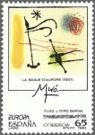 Stamps Spain -  ESPAÑA 1993 3251 Sello Nuevo Europa Obras de Joan Miró La Bague d'Aurore Michel3110 Scott2706