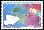 Stamps Spain -  ESPAÑA 1993 3255 Sello Nuevo Día de las Telecomunicaciones, desarrollo humano Michel3114 Scott2710