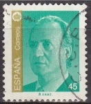 Stamps Spain -  ESPAÑA 1993 3261 Sello Serie Basica Rey S.M. D. Juan Carlos I 45p usado Michel3119 Scott2729