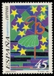 Sellos de Europa - Espa�a -  ESPAÑA 1993 3269 Sello Nuevo Diseño Infantil El camino de Santiago unión de la Cultura Michel3127