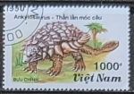 Stamps Vietnam -  Animales prehistóricos: Ankylosaurus