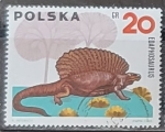 Stamps Poland -  Animales prehistóricos: Edaphosaurus Rhamphorhynchus