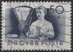 Stamps Hungary -  Clerk Escalas
