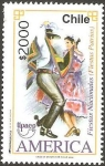 Stamps Chile -  fiestas nacionales, fiestas patrias