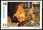 Stamps Spain -  ESPAÑA 1994 3290 Sello Nuevo Pintura Española Obras de Salvador Dalí Retrato de Gala Michel3151