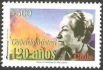 Stamps Chile -  gabriela mistral, 120 anivº  de su nacimiento