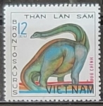 Stamps Vietnam -  Animales prehistóricos: Brontosaurus