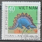 Sellos de Asia - Vietnam -  Animales prehistóricos: Stegosaurus