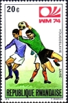 Stamps Rwanda -  Copa Mundial de Fútbol 1974, Alemania, Yugoslavia-Zaire