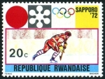 Stamps Rwanda -  Juegos Olímpicos de Invierno 1972 - Sapporo, Hockey sobre hielo