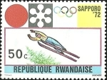 Stamps : Africa : Rwanda :  Juegos Olímpicos de Invierno 1972 - Sapporo, salto de esquí