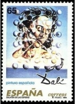 Stamps Spain -  ESPAÑA 1994 3295 Sello Nuevo Pintura Española Obras de Salvador Dalí Galatea de Esferas Michel3156