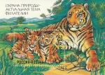 Stamps Russia -  220 H.B. - Protección de la Naturaleza, Tigre siberiano