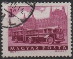 Stamps Hungary -  Bus y Parlamento