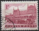 Sellos de Europa - Hungra -  Bus y Parlamento
