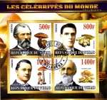 Stamps Chad -  PERSONAJES CELEBRES DEL MUNDO- Micólogos