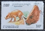 Sellos de Asia - Camboya -  Animales prehistóricos: Montanoceratops