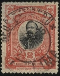 Stamps : America : Peru :  Sellos conmemorativos por el inicio del siglo XX. Coronel Francisco Bolgnesi. 1901. 2 centavos