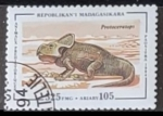 Stamps Madagascar -  animales prehistoricos - Protoceratops