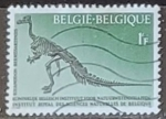 Stamps : Europe : Belgium :  animales prehistoricos - Iguanodon bernissariensis