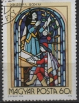 Stamps Hungary -  Vidrieras: escribano d' S.16