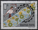 Stamps Hungary -  Textil